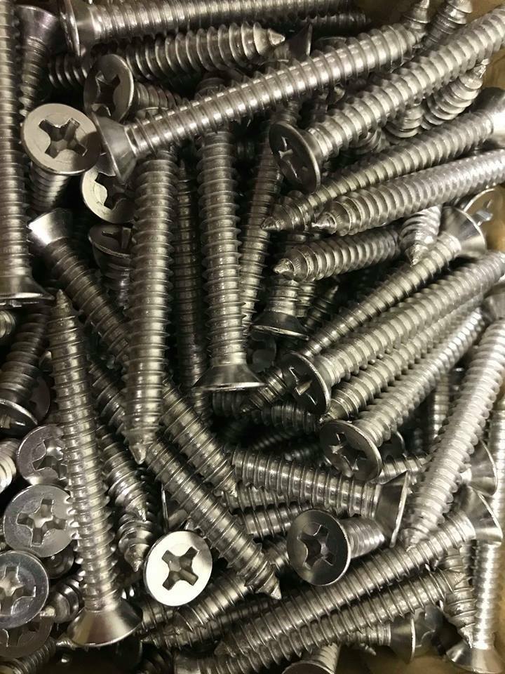 316 Stainless Steel Phillips Head Wooden Screws Cable Railing Deck