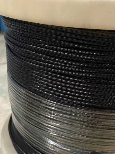 200 FT spool - Black oxide Stainless Steel T316 Cable Railing, 1/8" 1x19