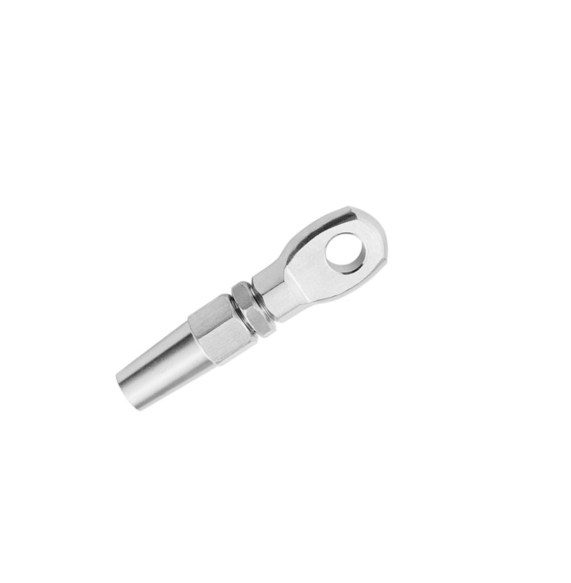 Swageless Threaded Eye Terminal for for 3/16" Cable