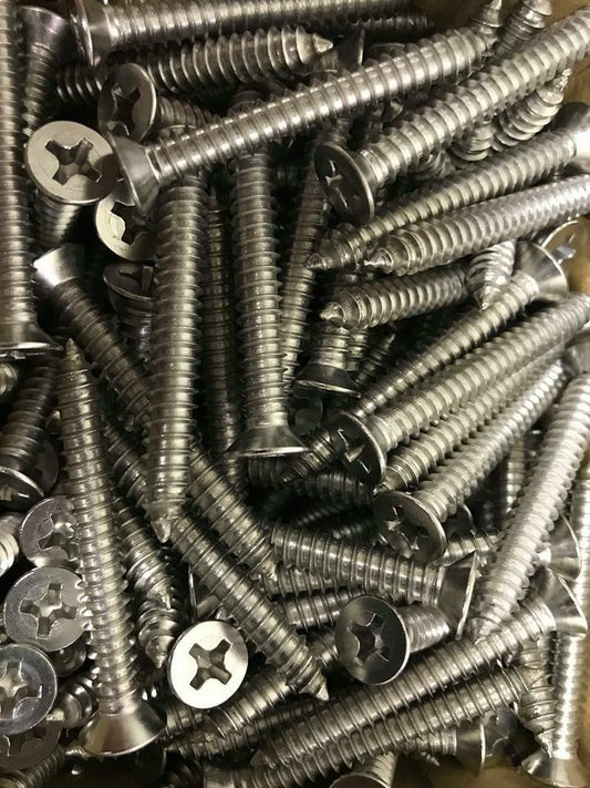 316 Stainless Steel Phillips Head Wooden Screws Cable Railing Deck Toggle Screws 2" Long